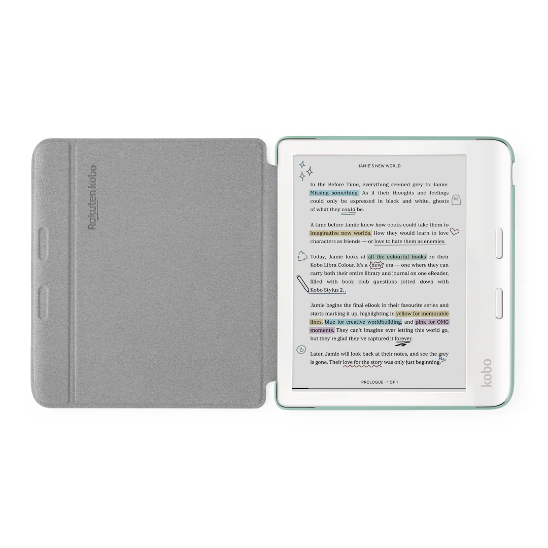 Kobo Libra Colour Basic SleepCover - Garden Green - Image 3